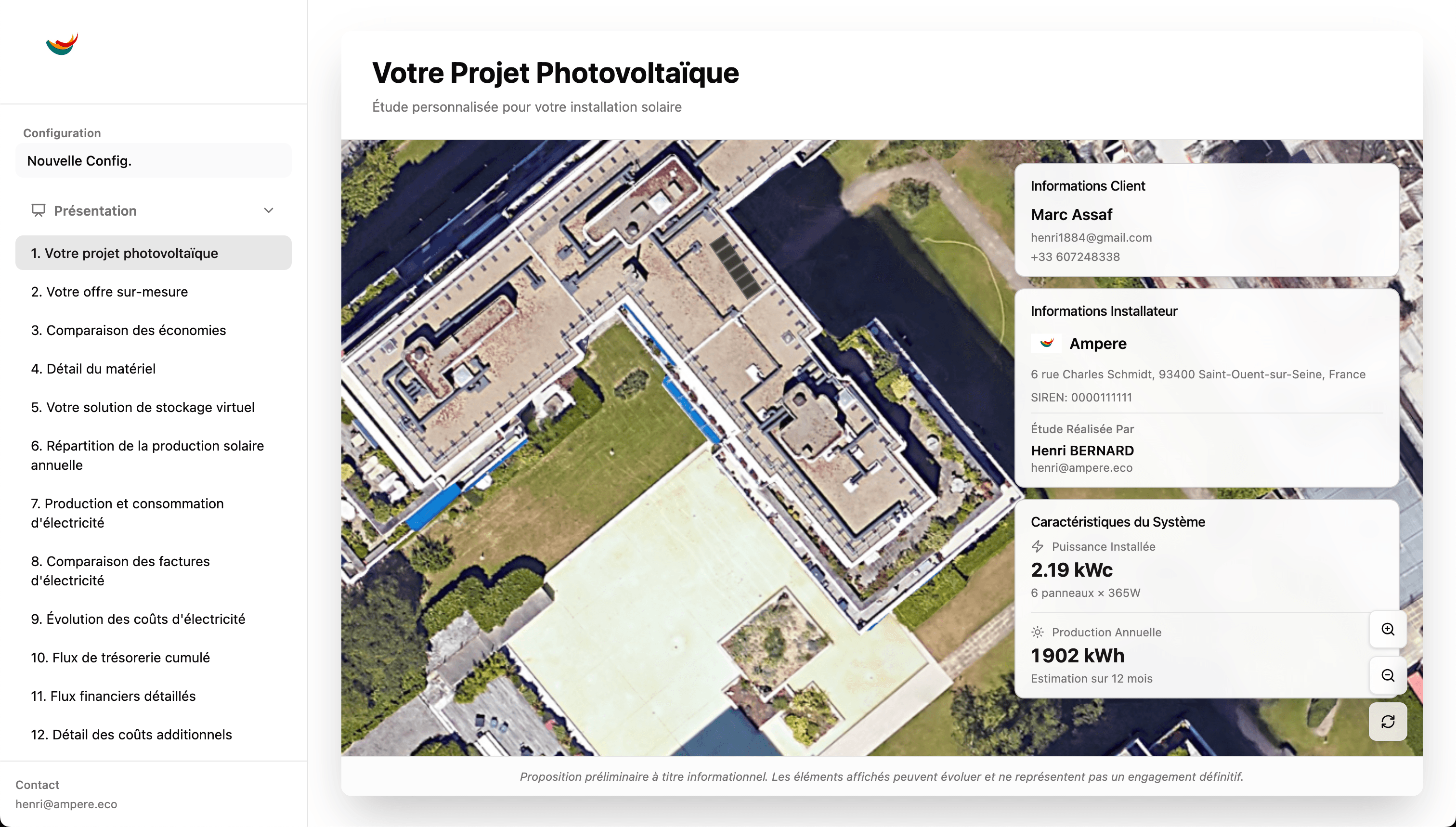 Conception de projet solaire